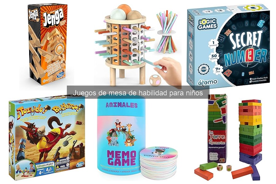 Actividades adicionales con juegos de mesa de habilidad para niños