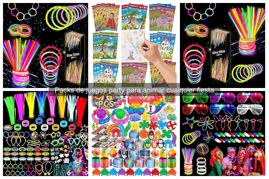 Actividades creativas con packs de juegos party