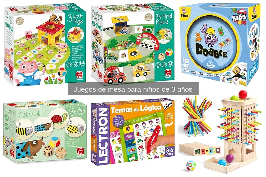 Actividades para complementar juegos de mesa para niños de 3 años