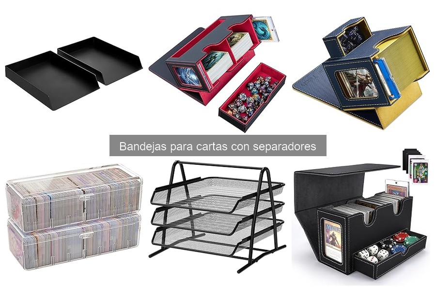 Alternativas a bandejas para cartas con separadores