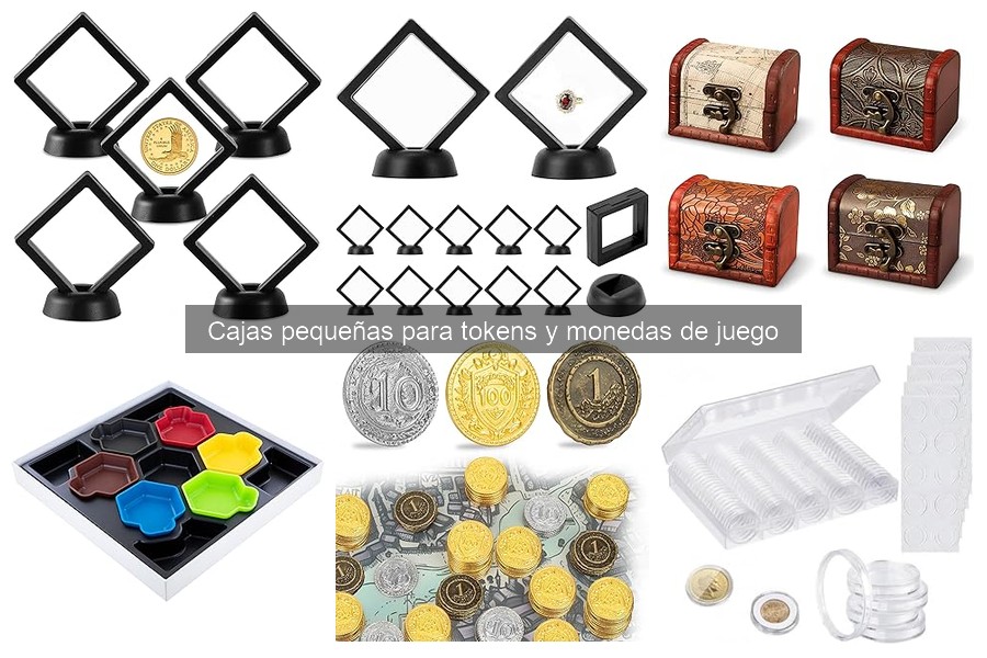 Alternativas a cajas para almacenar tokens y monedas de juego
