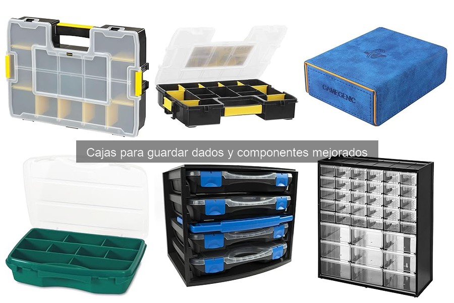 Alternativas a cajas para guardar dados y componentes