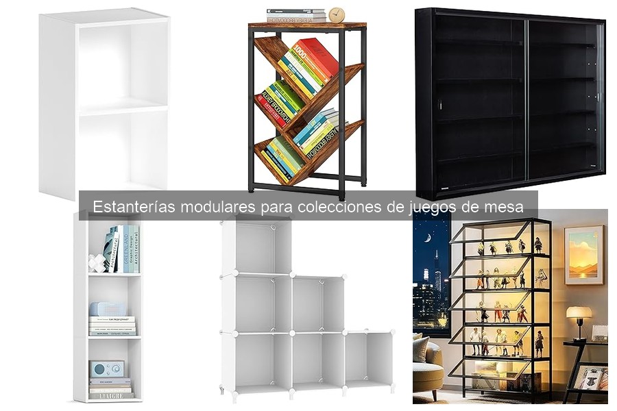 Alternativas a estanterías modulares para juegos de mesa