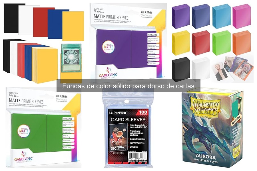 Alternativas a Fundas de Color Sólido para Cartas