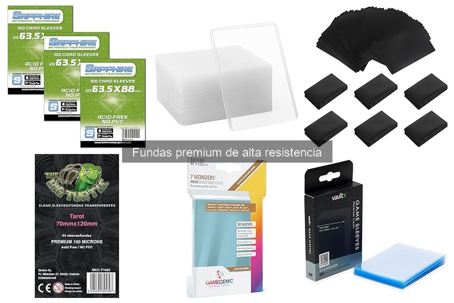 Alternativas a fundas premium de alta resistencia para cartas