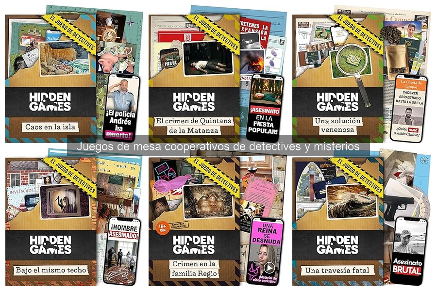 Alternativas a juegos de mesa de detectives y misterios