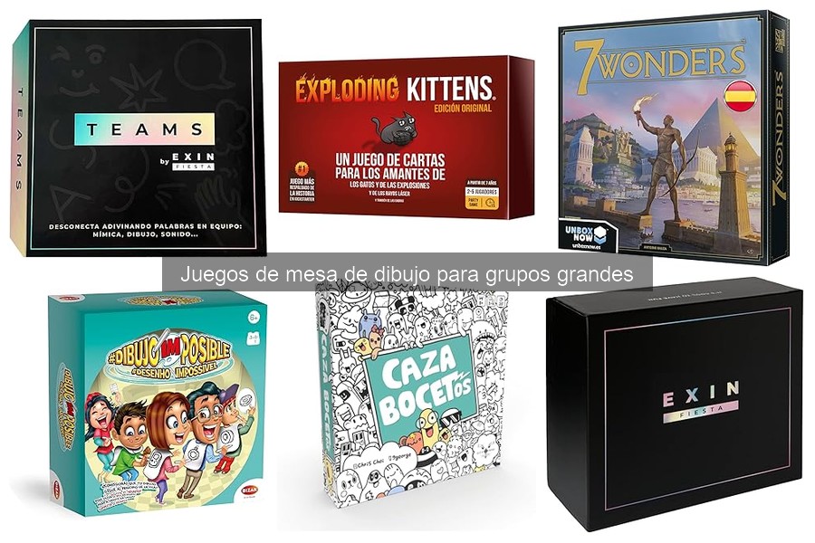 Alternativas a Juegos de Mesa de Dibujo para Grupos Grandes