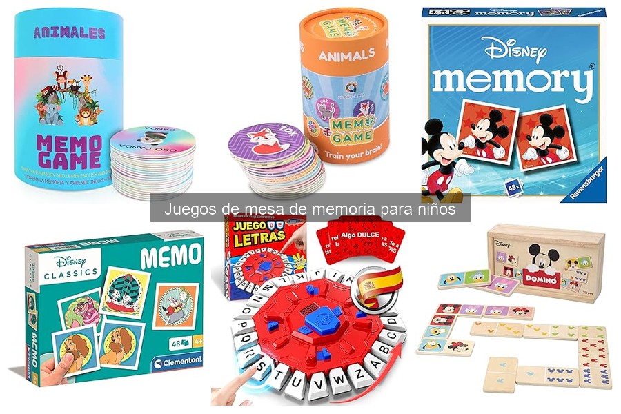 Alternativas a juegos de mesa de memoria para niños