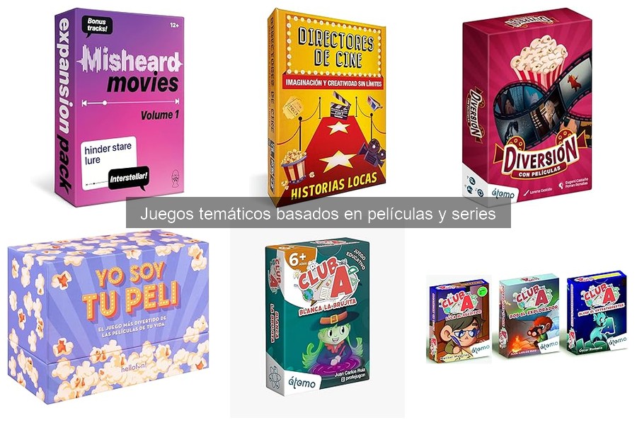 Alternativas a juegos de mesa de películas y series
