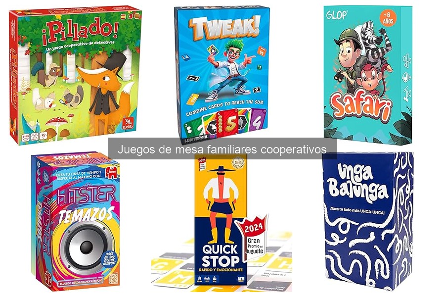 Alternativas a juegos de mesa familiares cooperativos