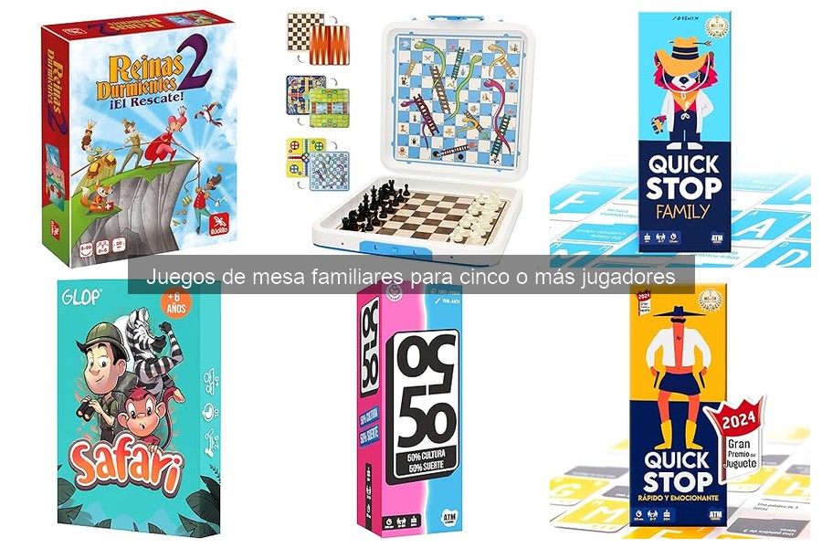 Alternativas a juegos de mesa familiares para 5 o más jugadores