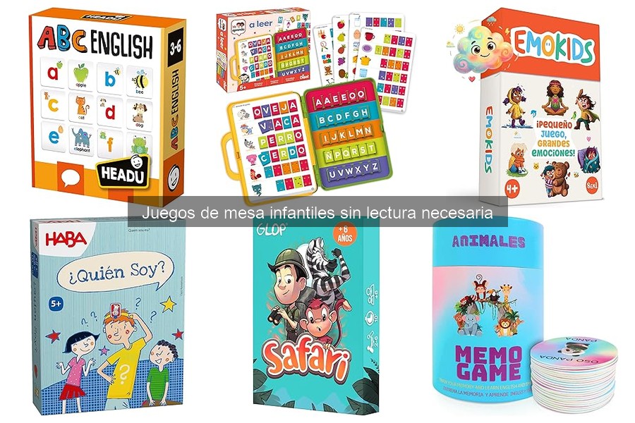 Alternativas a Juegos de Mesa Infantiles Sin Lectura