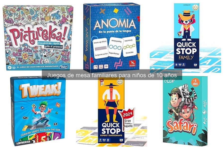 Alternativas a juegos de mesa para niños de 10 años