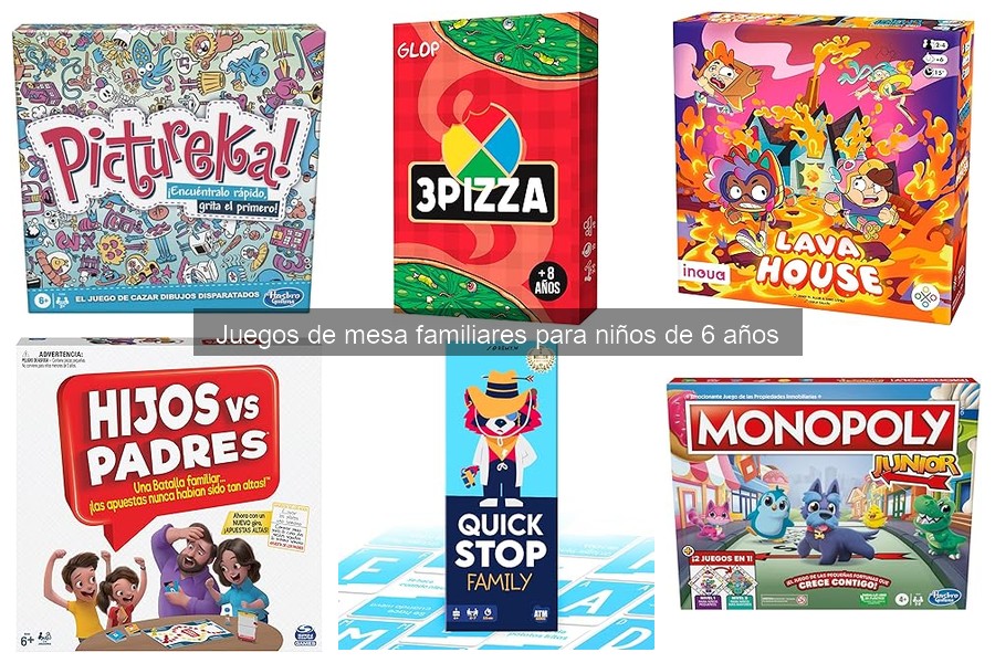 Alternativas a juegos de mesa para niños de 6 años