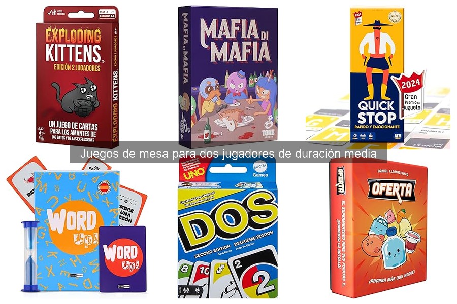 Alternativas a Juegos de Mesa Populares para Dos Jugadores