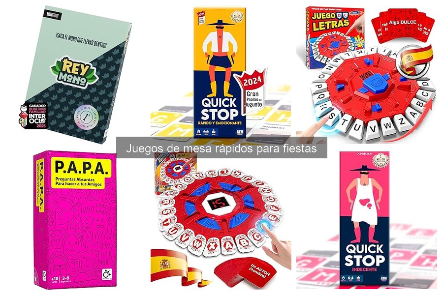Alternativas a Juegos de Mesa Rápidos para Grupos Grandes