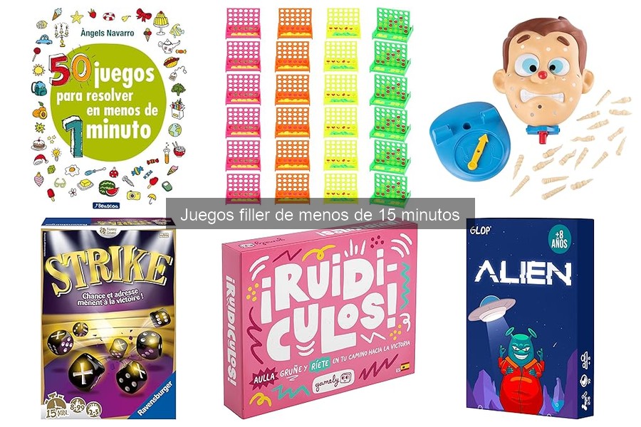 Alternativas a juegos filler populares en 15 minutos