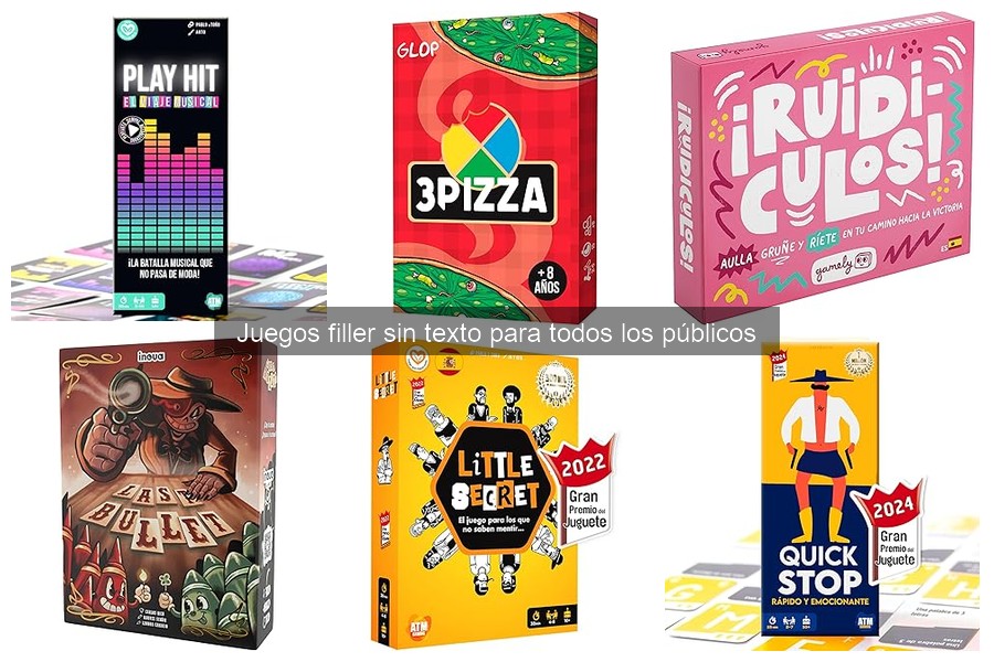 Alternativas a Juegos Filler Sin Texto que Incluyen Texto