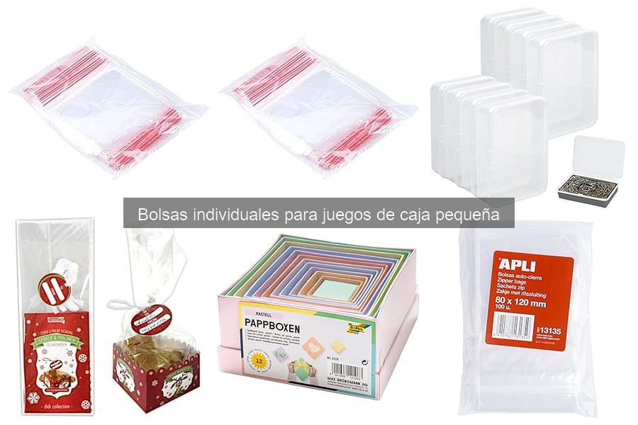 Alternativas a las bolsas individuales para juegos de mesa