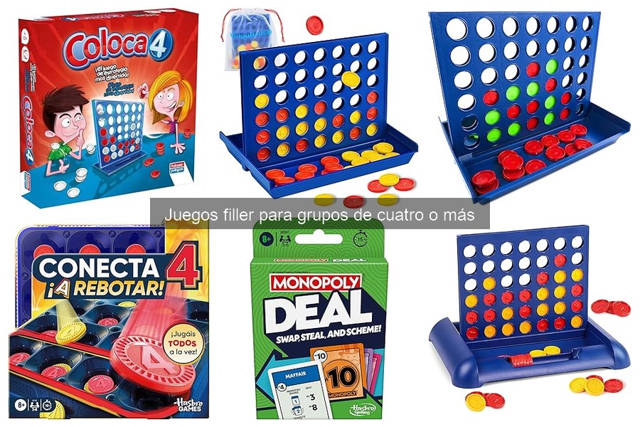 Alternativas a los juegos filler clásicos para grupos grandes