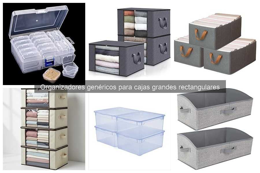 Alternativas creativas a organizadores para cajas grandes