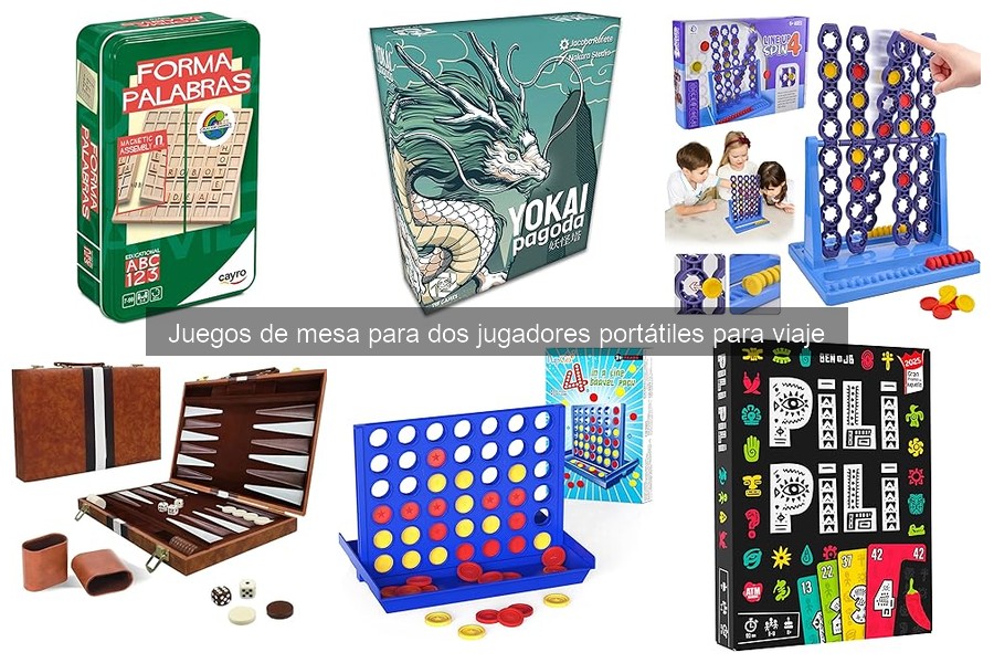 Alternativas de juegos de mesa para dos en espacios reducidos