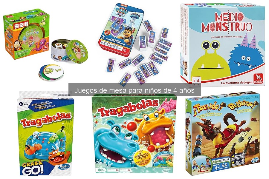 Alternativas divertidas a juegos de mesa para niños de 4 años
