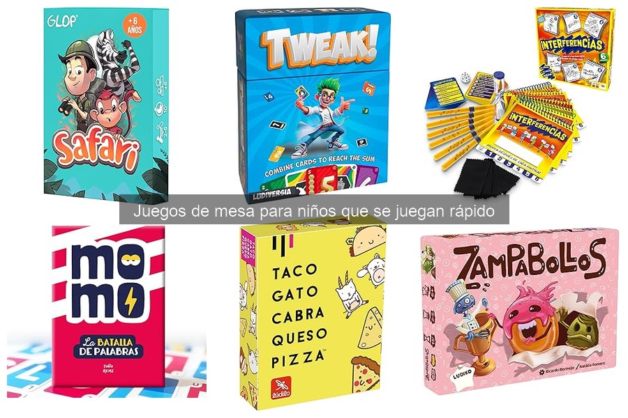 Alternativas divertidas a juegos de mesa rápidos para niños