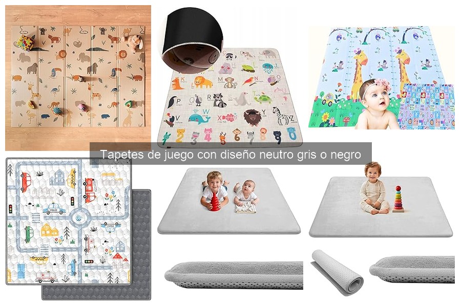 Alternativas económicas a tapetes de juego gris y negro