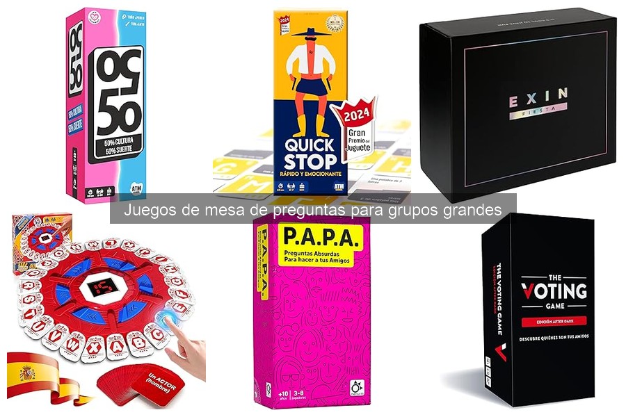 Beneficios de juegos de mesa de preguntas para grupos grandes