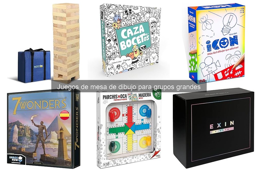 Beneficios de los juegos de mesa de dibujo en grupos grandes