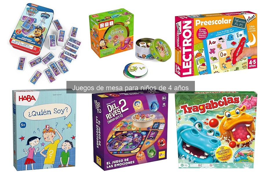 Beneficios de los juegos de mesa para niños de 4 años