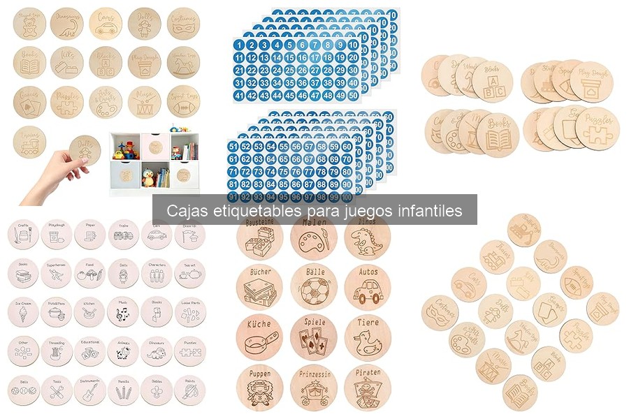 Cajas Etiquetables para Juegos Infantiles: Organización Fácil