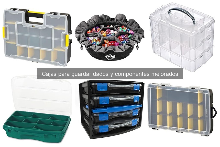 Cajas para guardar dados y componentes mejorados: ¿Qué son?