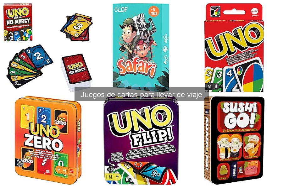 Características clave de juegos de cartas para llevar de viaje