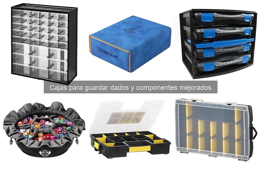 Características clave de las cajas para dados mejoradas
