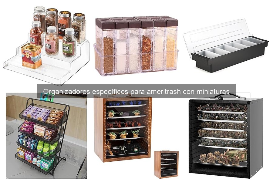 Características clave en un organizador de miniaturas