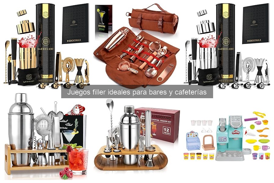Características de juegos filler ideales para bares y cafeterías