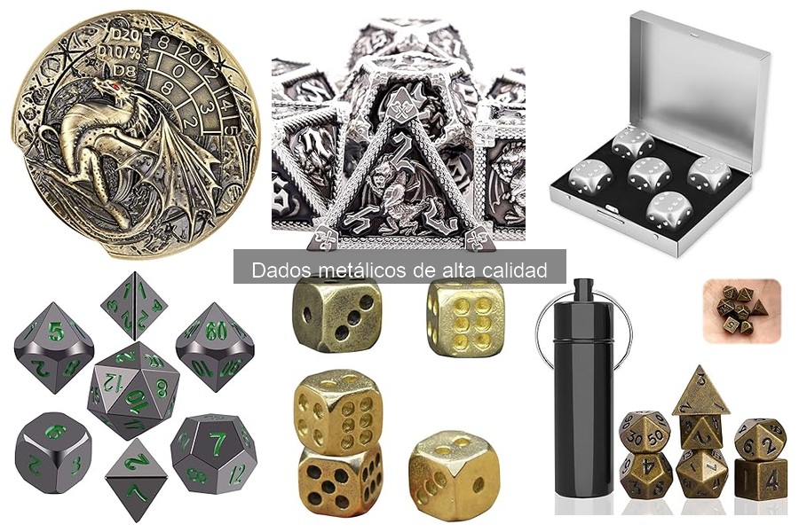 Casos de Uso de Dados Metálicos en Juegos de Rol