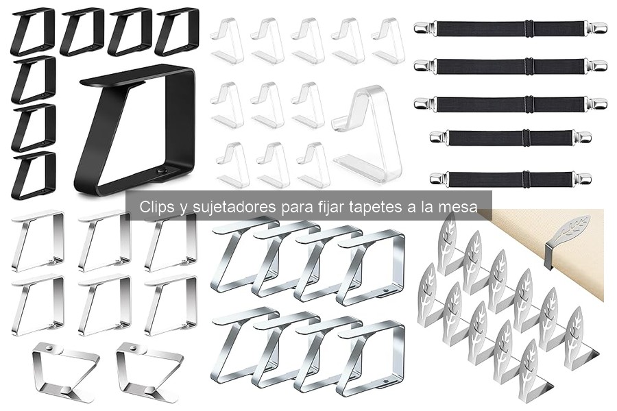Clips y Sujetadores para Tapetes de Mesa: Todo lo que Necesitas Saber