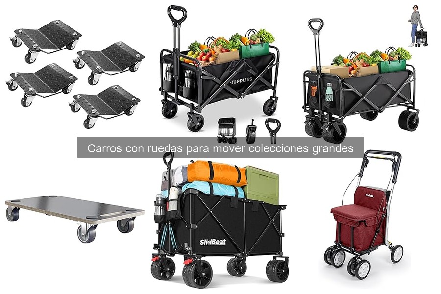 Cómo Elegir el Carro con Ruedas Ideal para Grandes Colecciones
