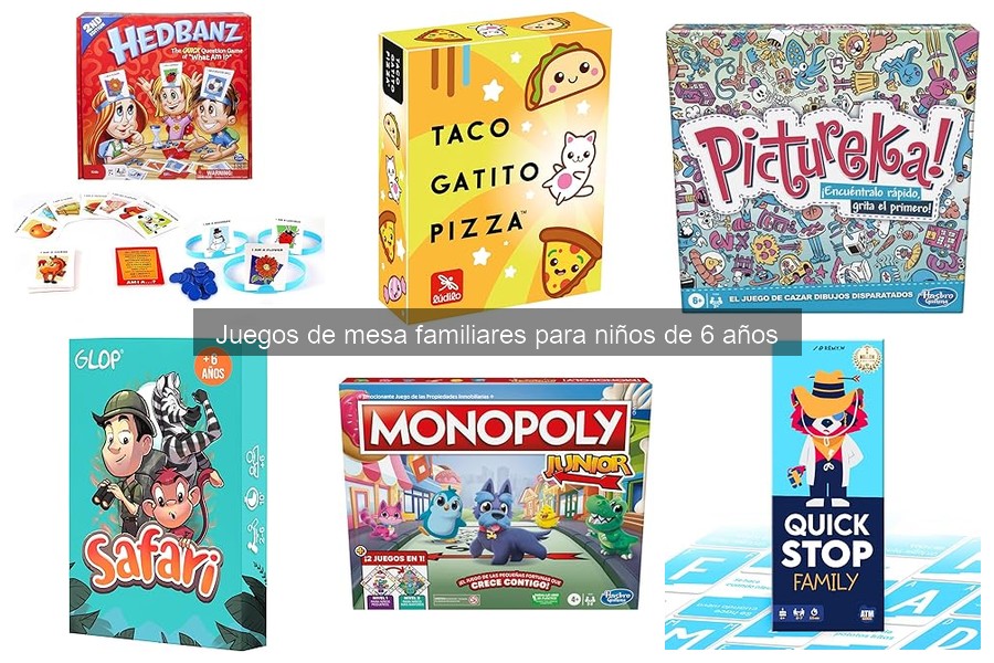 Cómo elegir juegos de mesa familiares para niños de 6 años