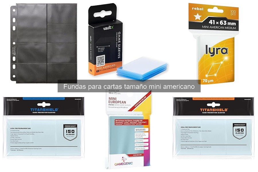 Cómo elegir las mejores fundas para cartas mini americano