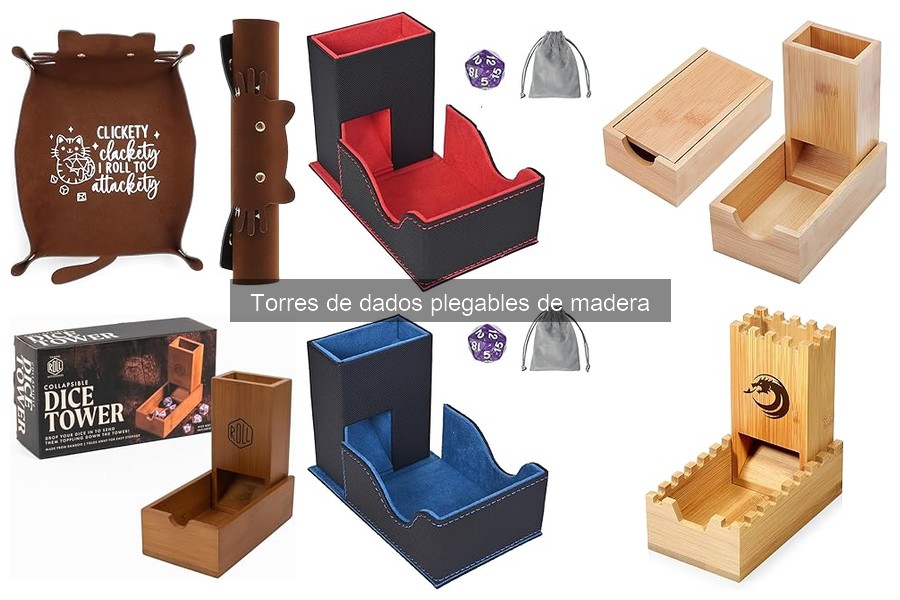 Cómo elegir una torre de dados plegable de madera