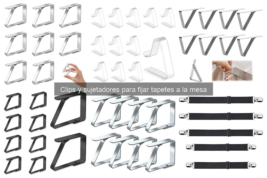 Cómo Instalar Clips y Sujetadores en Tapetes de Mesa
