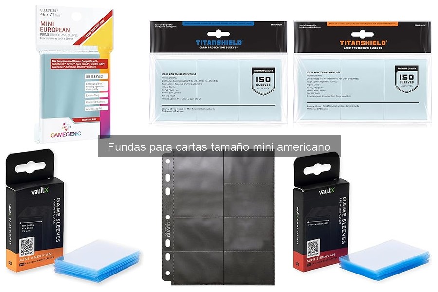 Cómo instalar fundas para cartas mini americano correctamente