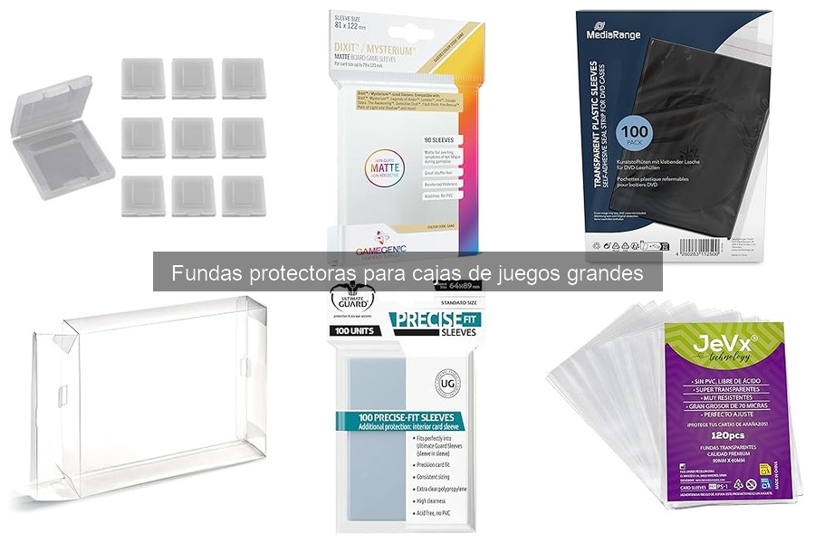 Cómo instalar fundas protectoras en cajas de juegos grandes