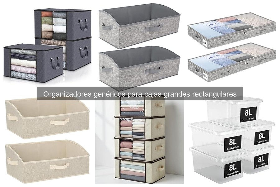 Cómo instalar organizadores para cajas grandes rectangulares