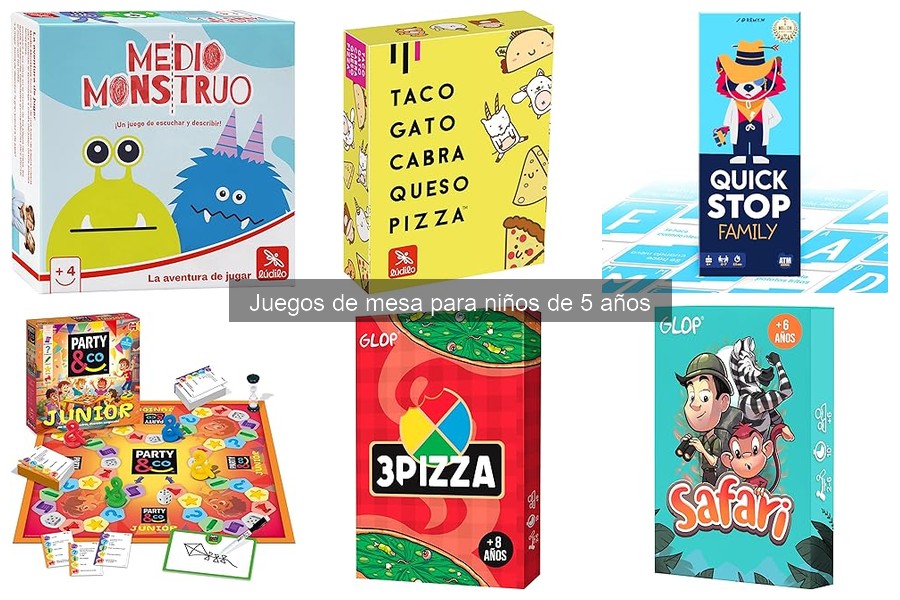 Cómo introducir a los niños de 5 años en juegos de mesa