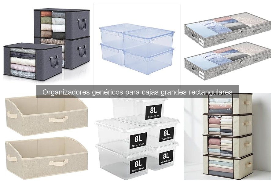 Cómo limpiar y mantener organizadores para cajas grandes